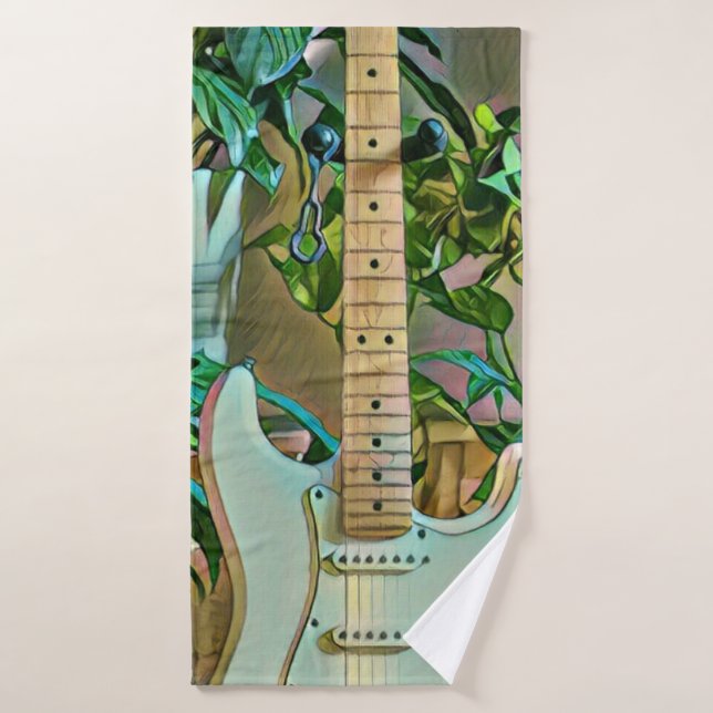 Conjunto De Toalhas Presentes guitarristas (Toalha de Banho)