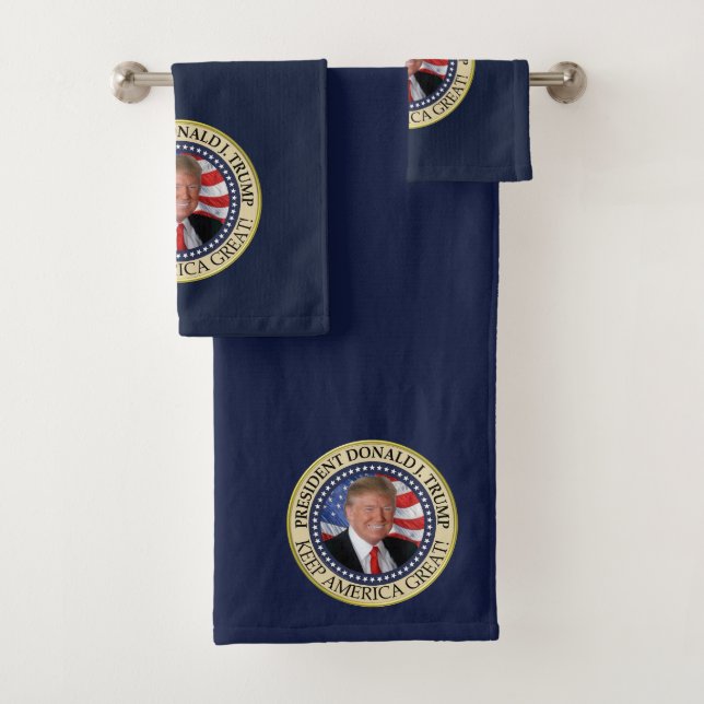 Conjunto De Toalhas Presidente Donald Trump 2020 Mantenha o Excelente  (Insitu)