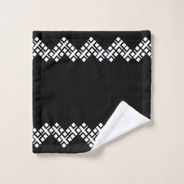 Conjunto De Toalhas Preto e Branco