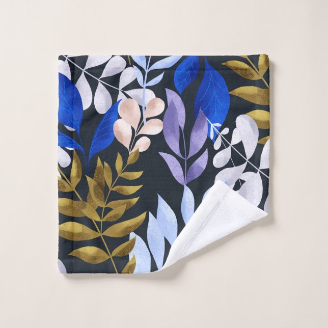 Conjunto de toalhas preto e branco geométrico mode (Pano de lavar)