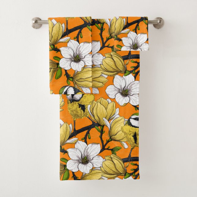 Conjunto De Toalhas Primavera em amarelo (Insitu)