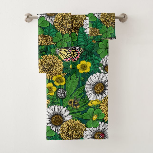 Conjunto De Toalhas Primavera verde (Insitu)