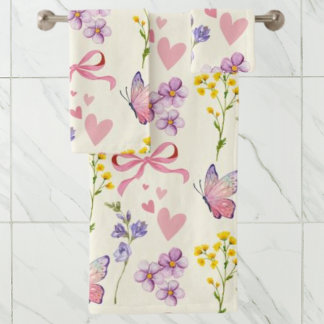 Conjunto De Toalhas Primavera Wildflower Towel