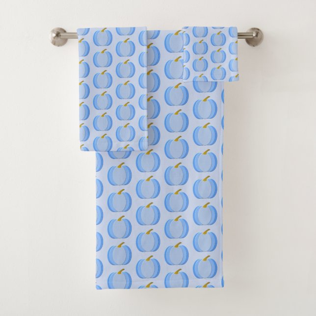 Conjunto De Toalhas Pumpkin De Bebê Azul E Bonitinho Cute (Insitu)