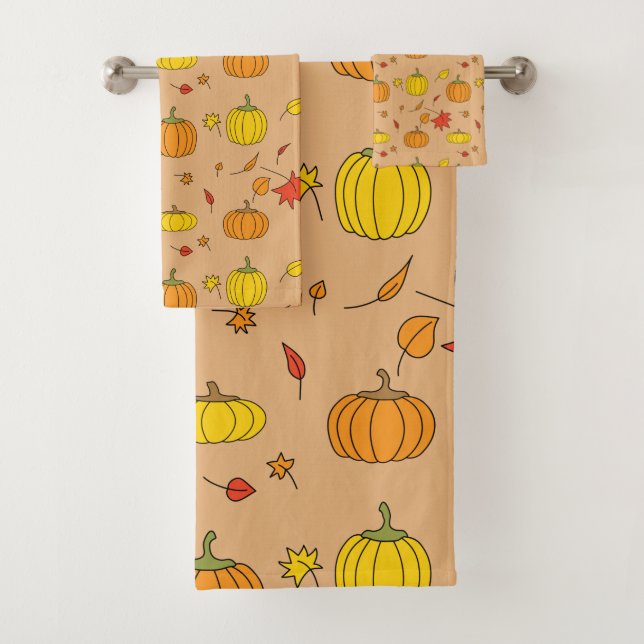 Conjunto De Toalhas Pumpkin de queda (Insitu)