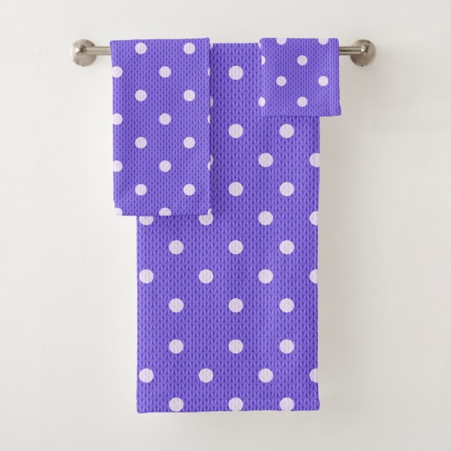 Conjunto De Toalhas Púrpura Dotty Delight (Insitu)