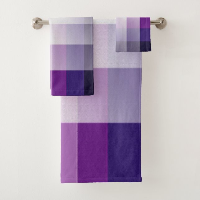 Conjunto De Toalhas Púrpura e branca (Insitu)
