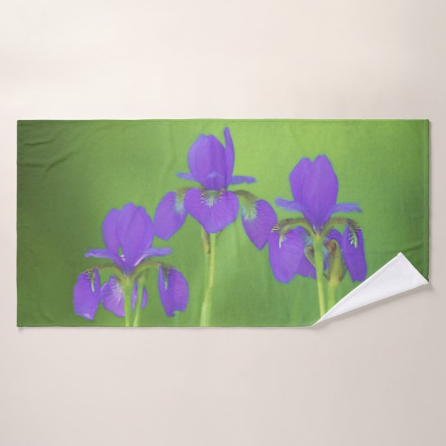 Conjunto De Toalhas Púrpura Iris - Arte Flor Original (Toalha de Banho)