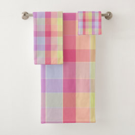 Conjunto De Toalhas Quadrados de blocos de cores modernos de tendência