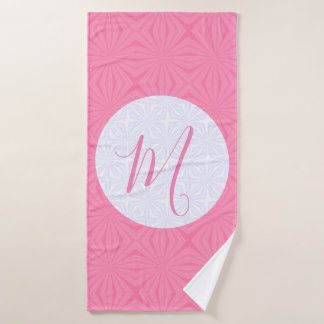 Conjunto De Toalhas Quadrados ondulados cor-de-rosa claro Personalizar