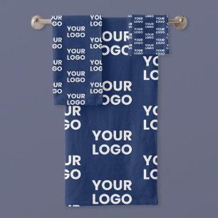 Conjunto De Toalhas Qualquer imagem ou logotipo comercial editável Mar