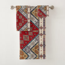 Quilim Turco Antigo Vintage Vermelho Bege