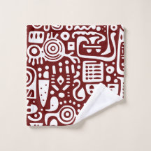 Rabiscos vermelhos e brancos escuros 2 de 4