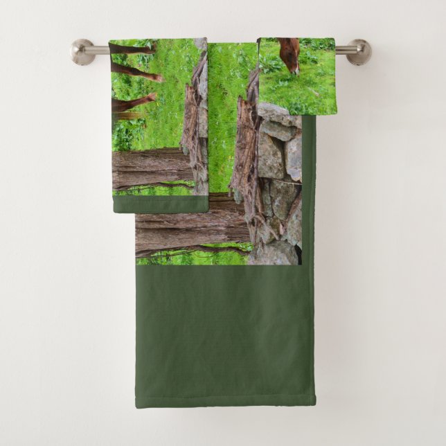 Conjunto De Toalhas Raça de Cavalo (Insitu)