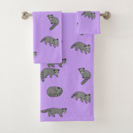 Conjunto De Toalhas Raccoons