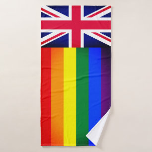 Conjunto De Toalhas Rainbow Flag & Pride, comunidade LGBT/Bandeira Bri