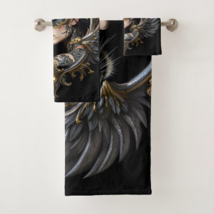Conjunto De Toalhas Rainha da Sombra – Emblema do Espírito da Pantera.