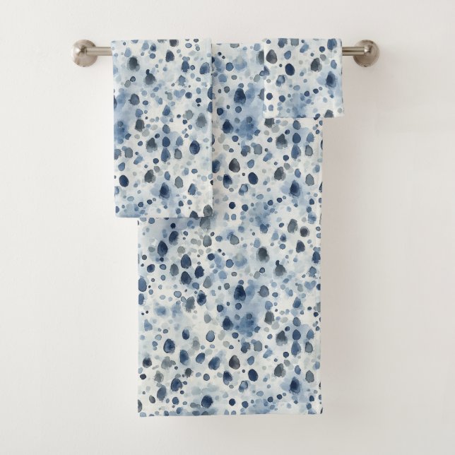 Conjunto De Toalhas Rainy Day Blue (Insitu)