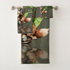 Conjunto De Toalhas Raposa-galinha-branca