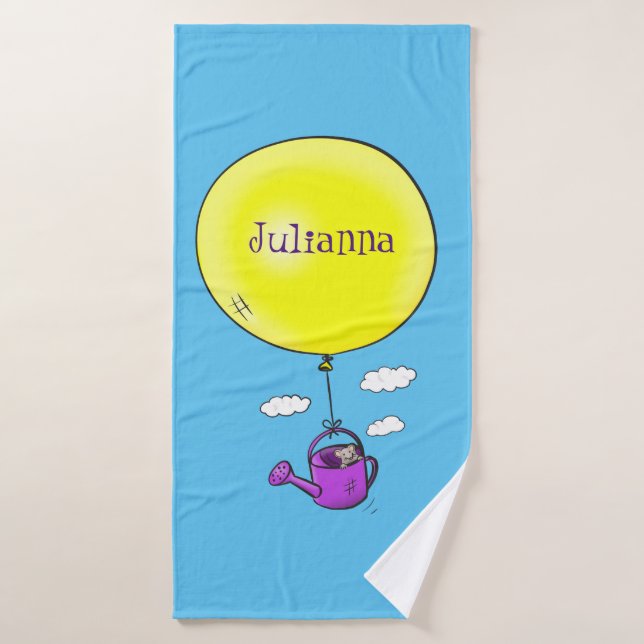 Conjunto De Toalhas Rato bonito em água pode com desenho animado de ba (Toalha de Banho)