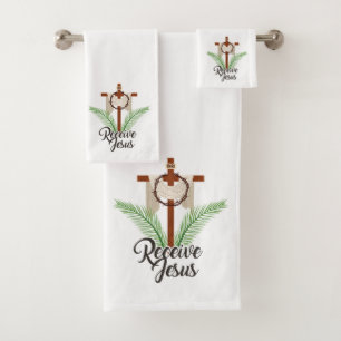 Conjunto De Toalhas Receber Jesus