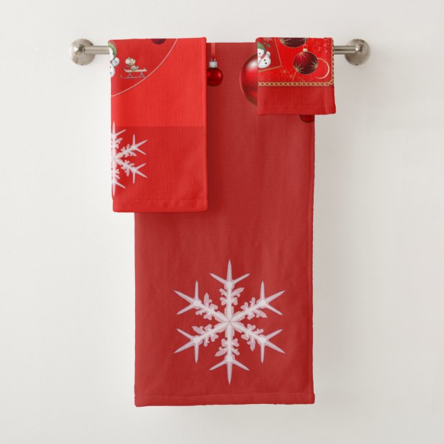 CONJUNTO DE TOALHAS RECOLHA DE NATAL DE SUZANNE ELIZABETH (Insitu)