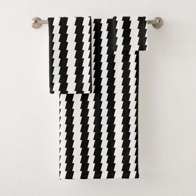 CONJUNTO DE TOALHAS RECOLHA DE PRETO E BRANCO 1 (Insitu)