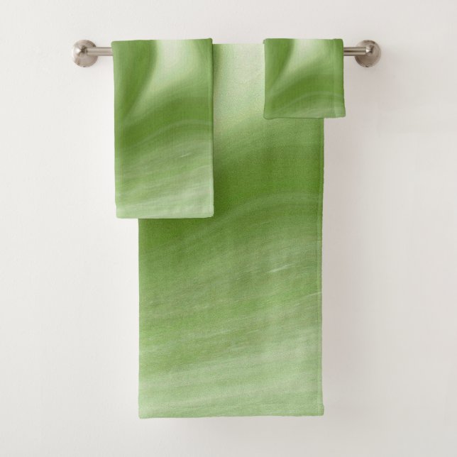 Conjunto De Toalhas Redemoinho Verde (Insitu)