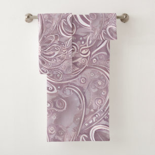 Conjunto De Toalhas Redemoinhos Florais Pastel