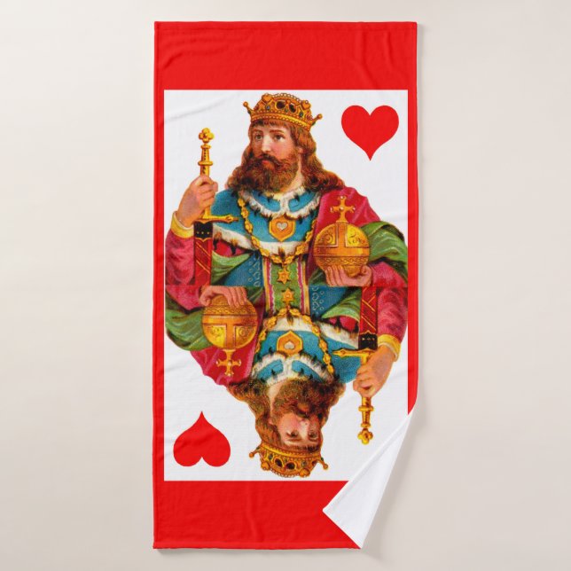Conjunto De Toalhas Rei dos Corações (Toalha de Banho)