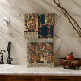 Conjunto De Toalhas Renascença Grego Lace Black Beige Bath Towel