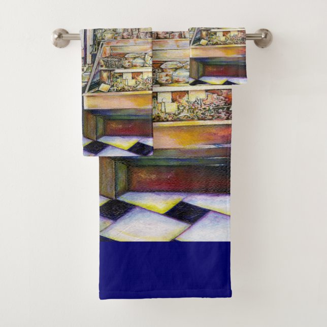 Conjunto De Toalhas resfriado em um Deli quente (Insitu)