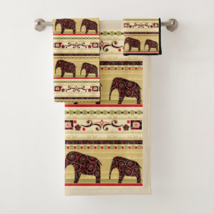 Conjunto De Toalhas Retalhos africanos