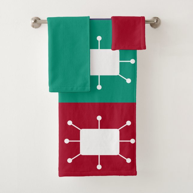 Conjunto De Toalhas Retângulos Atômicos  (Insitu)