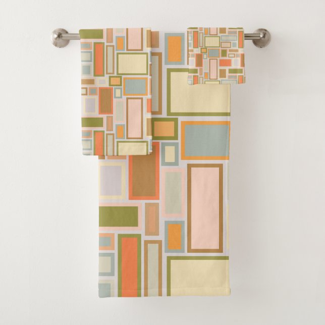 Conjunto De Toalhas Retângulos de Boho (Insitu)