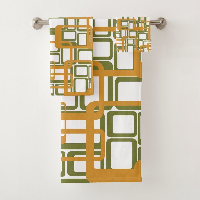 Conjunto De Toalhas Retângulos Modernos do Século de Médio Mais Aberto (Insitu)