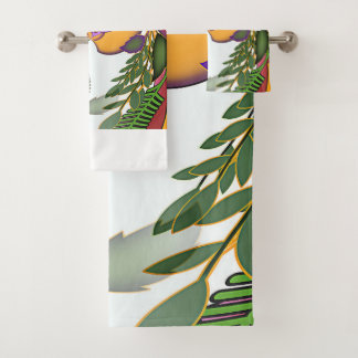 Conjunto De Toalhas Retrato Floral Explodido