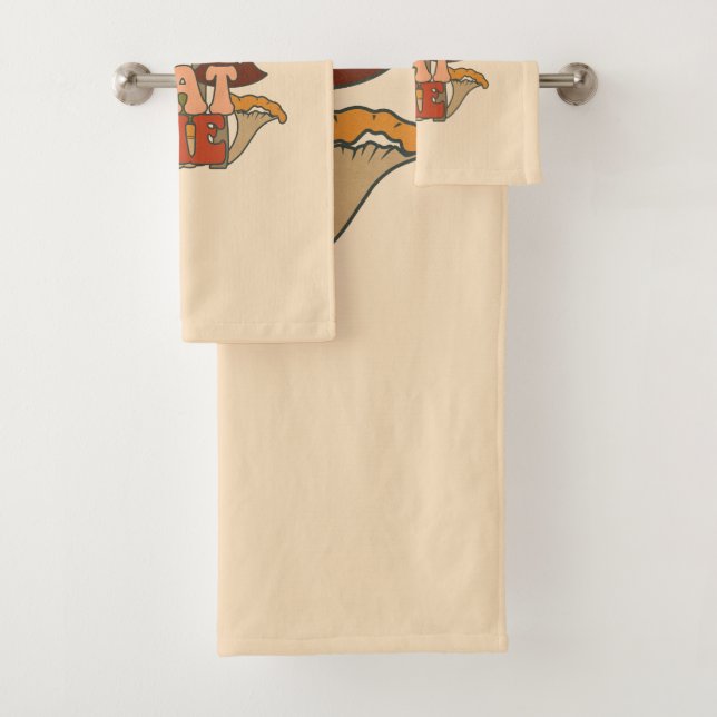 Conjunto De Toalhas Retro Funny Mushroom | Coma-me (Insitu)