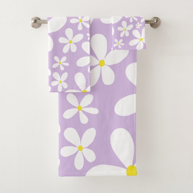 Conjunto De Toalhas Retro Primavera Daisies #1 #decor #art (Insitu)