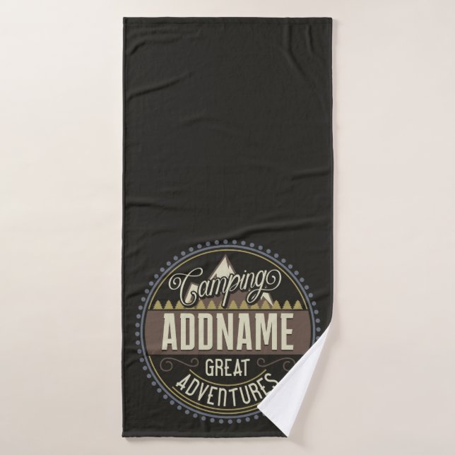 Conjunto De Toalhas Reunião de Campanha de Viagem de Camp da Família d (Toalha de Banho)