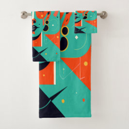 Conjunto De Toalhas Revival.