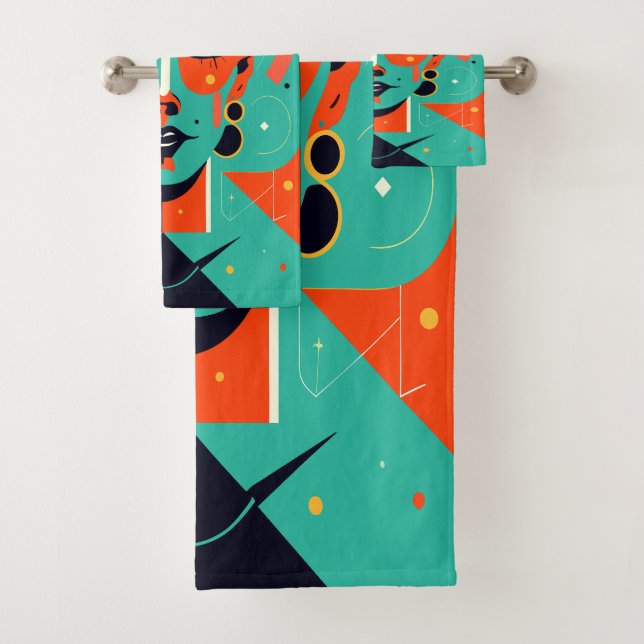 Conjunto De Toalhas Revival. (Insitu)