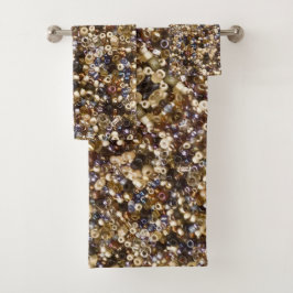 Conjunto De Toalhas Riqueza Das Miçangas De Sementes