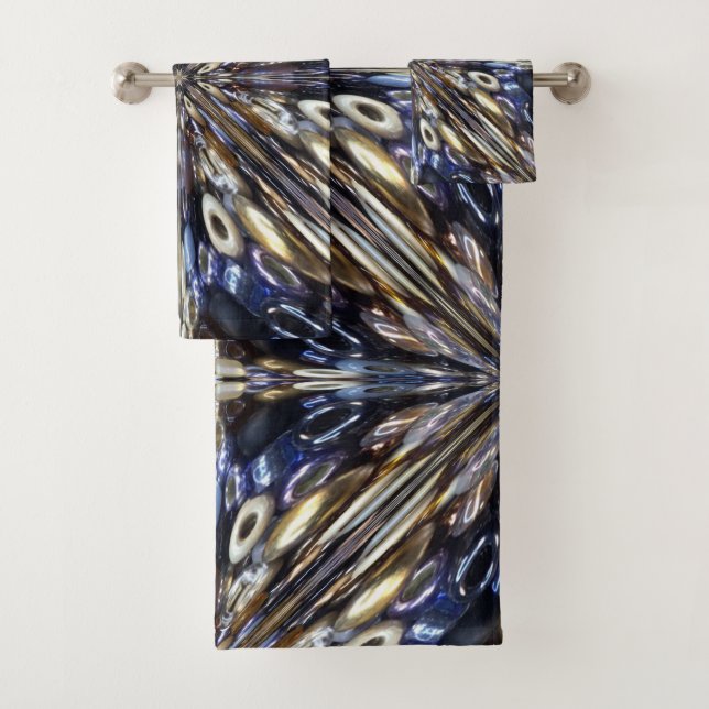 Conjunto De Toalhas Riqueza Do Padrão De Abstrato De Semente (Insitu)