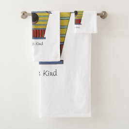 Conjunto De Toalhas Robins Com Airelas E Birdhouse