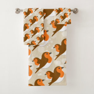Conjunto De Toalhas Robins europeus