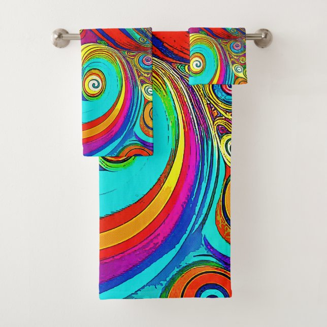 Conjunto De Toalhas Rochas Coloridas do Arco-Íris (Insitu)
