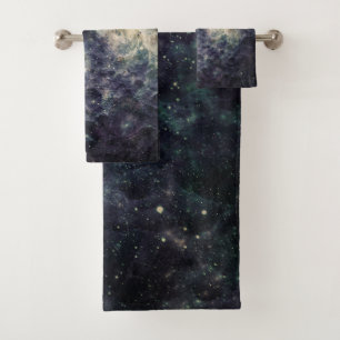 Conjunto De Toalhas Rock Espacial de Galáxia Sombria