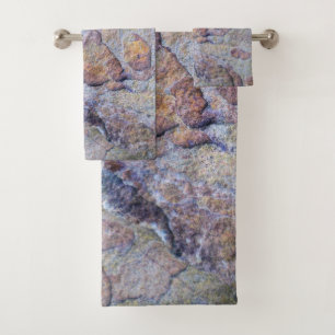 Conjunto De Toalhas Rock Iron Ore Stone