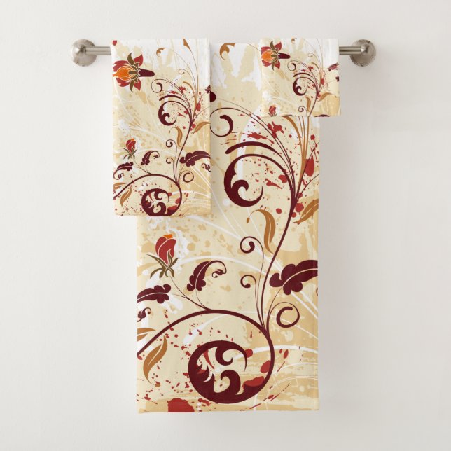 Conjunto De Toalhas Roda Floral (Insitu)